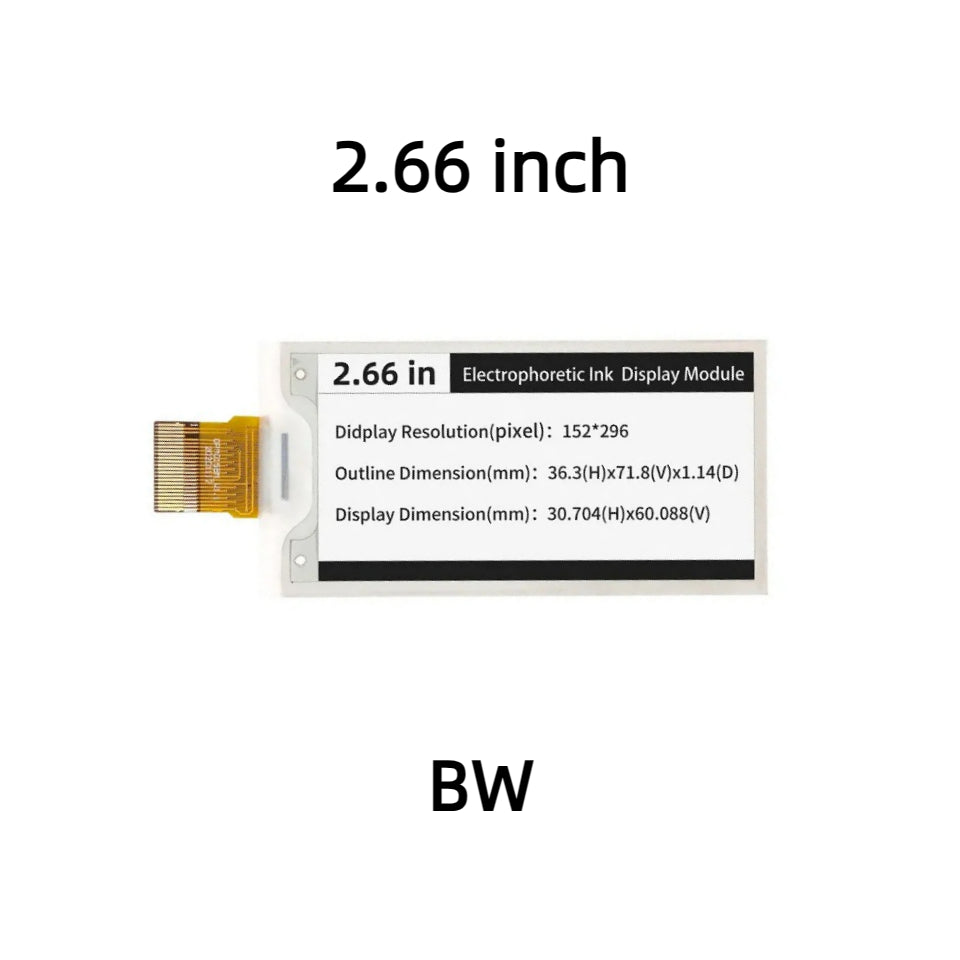 1.54 2.13 2.66 2.9 3.52 3.7 4.2 5.83 7.5 13.3 inch E-Paper Module