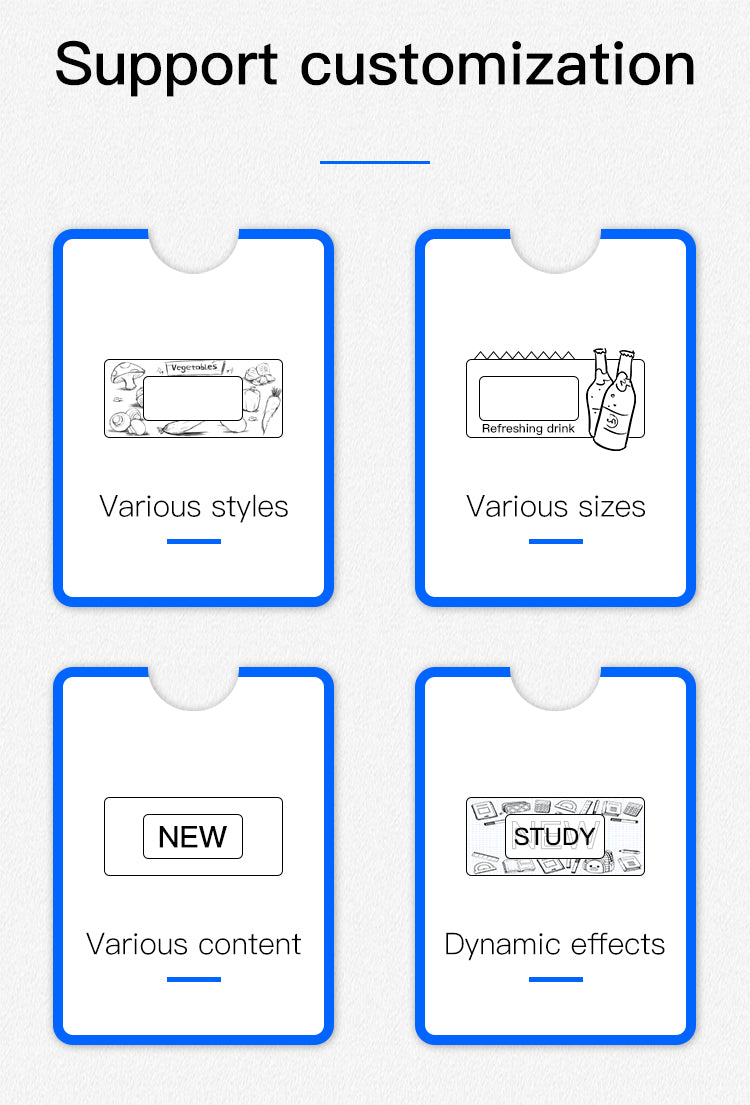 Customizable Animated E-paper Display Tags