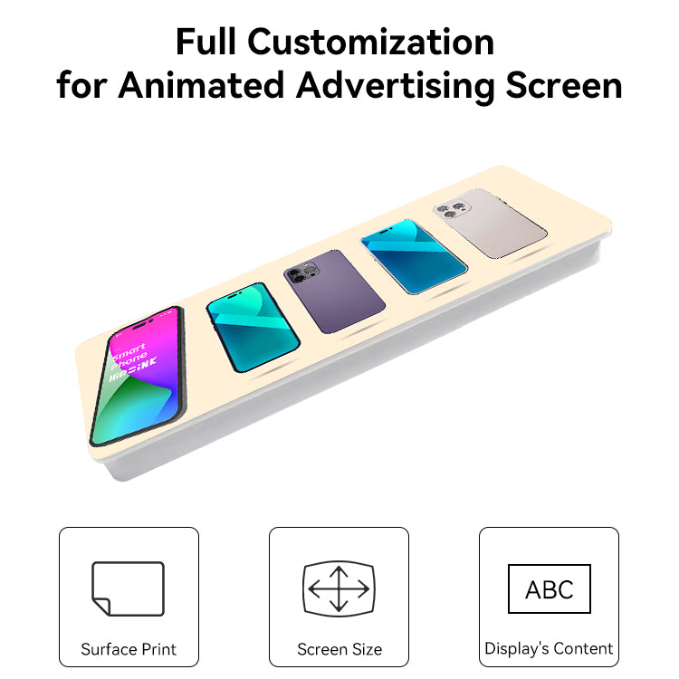 Dynamic Advertising Sign Digital Animated Shelf Labels E-paper Display Motion Screen Tags with Full Customization