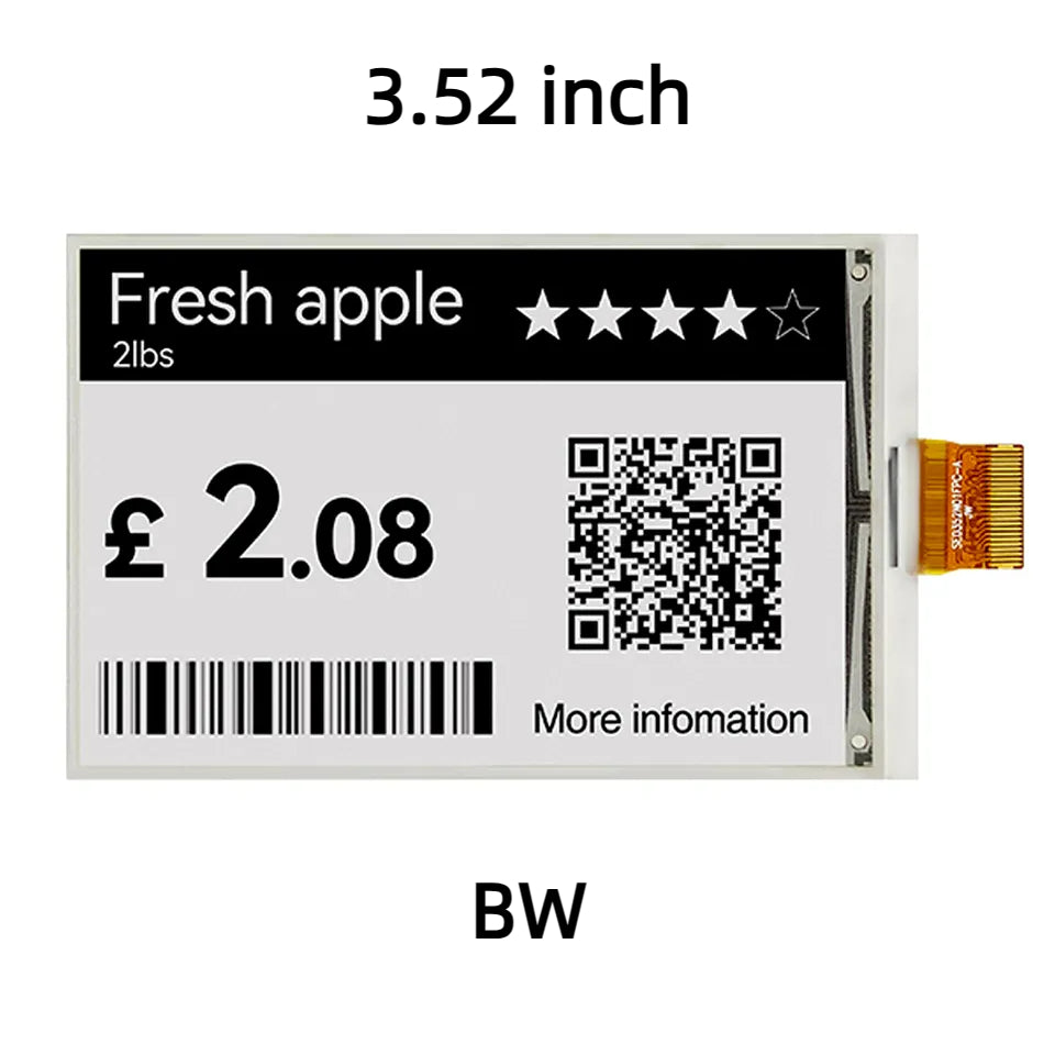 1.54 2.13 2.66 2.9 3.52 3.7 4.2 5.83 7.5 13.3 inch E-Paper Module