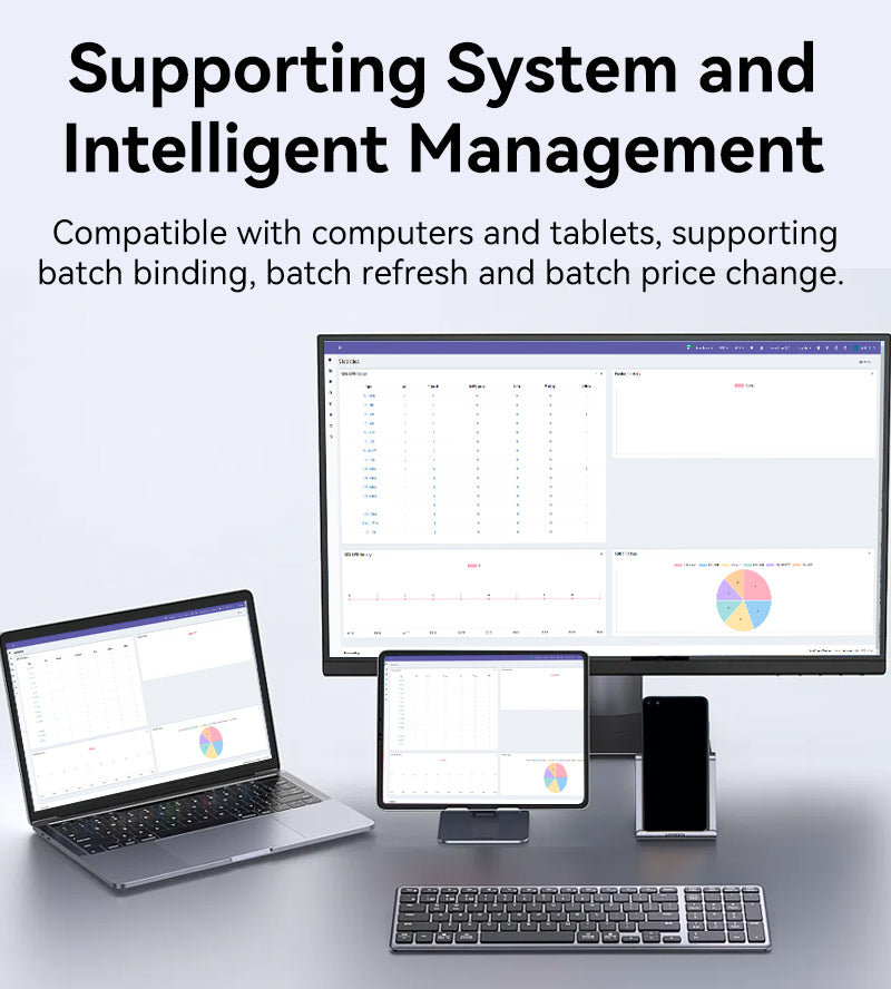 Hipoink Wholesales Four Color Electronic Shelf Label BWRY Digital Price Tag