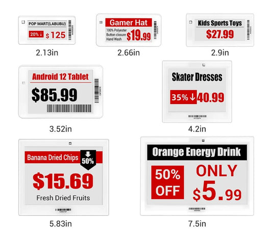 Electronic Shelf Label(Black+White+Red)