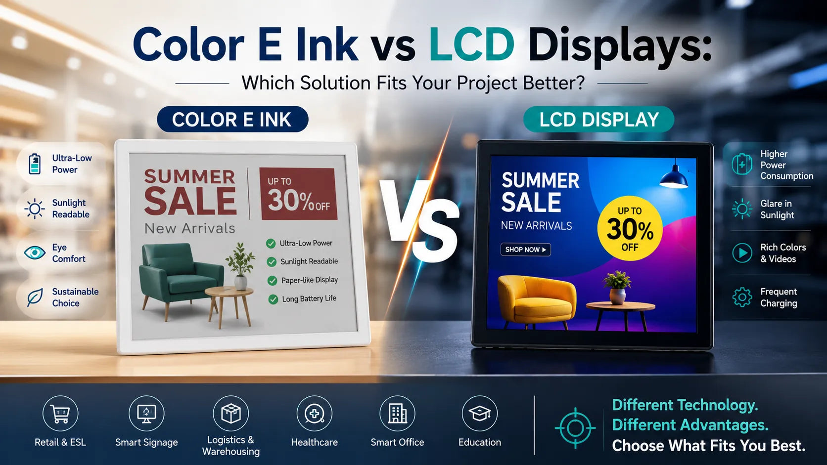 Color E Ink vs LCDs: Which Solution Fits Your Project Better? – Hipoink