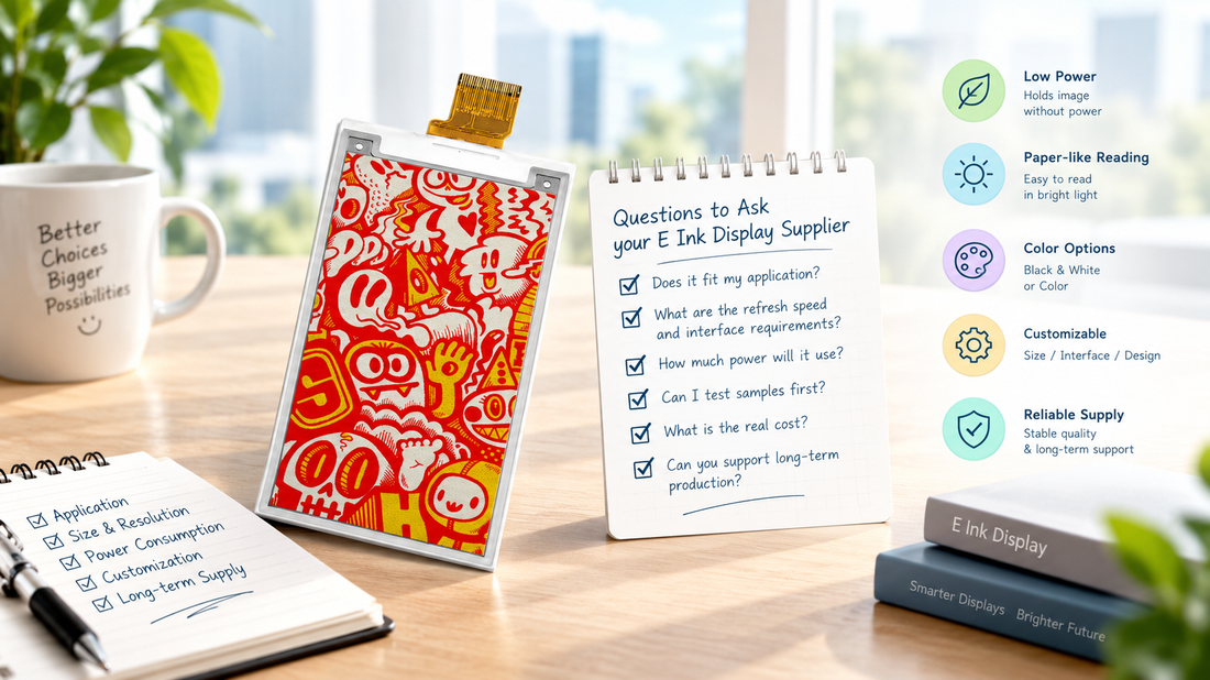 E Ink Display Workspace Infographic