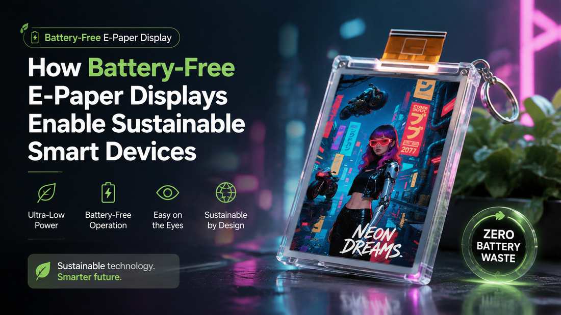How Battery-Free E-Paper Displays Enable Sustainable Smart Devices