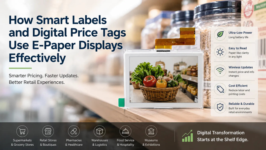 How Smart Labels and Digital Price Tags Use E-Paper Displays Effectively