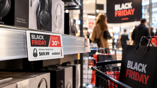 How Smart Shelf Labels Improve Black Friday Retail Operations