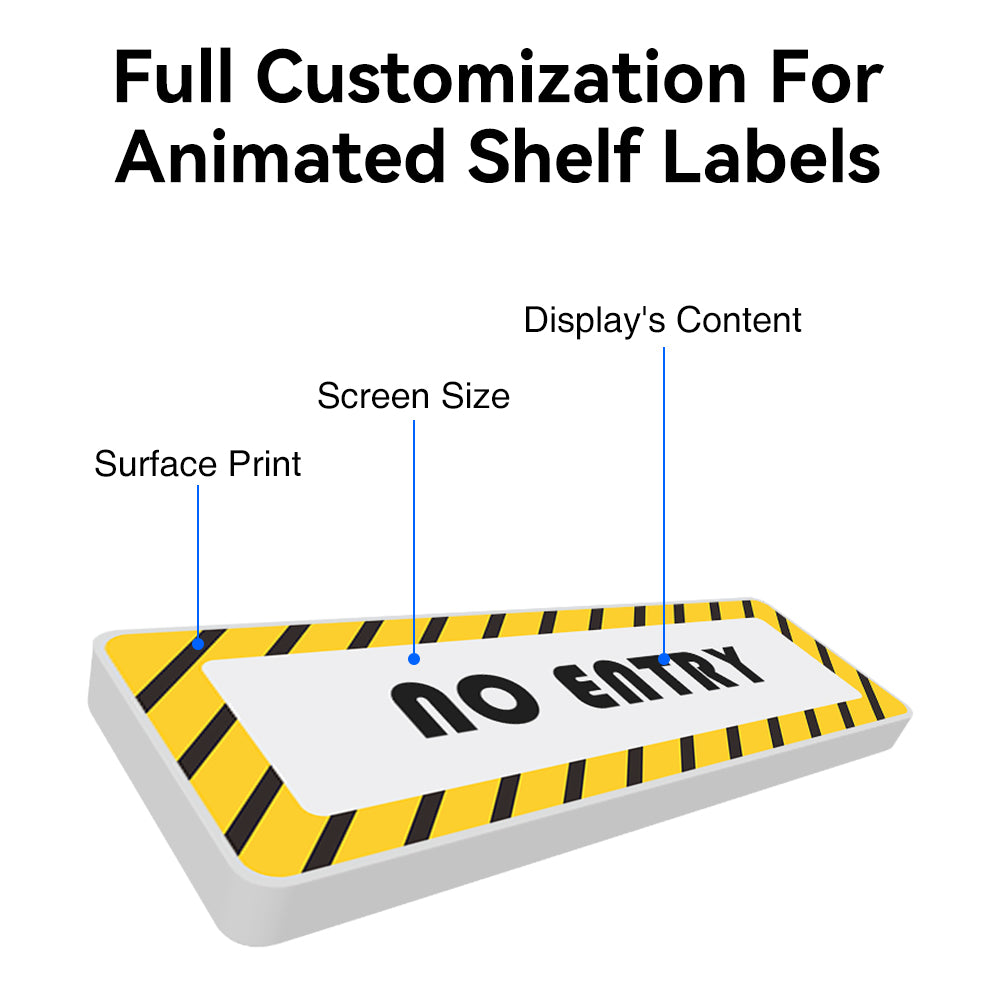 Full Customization Digital Sign Animated Shelf Labels E-paper Display Motion Screen Tags for Library Museum