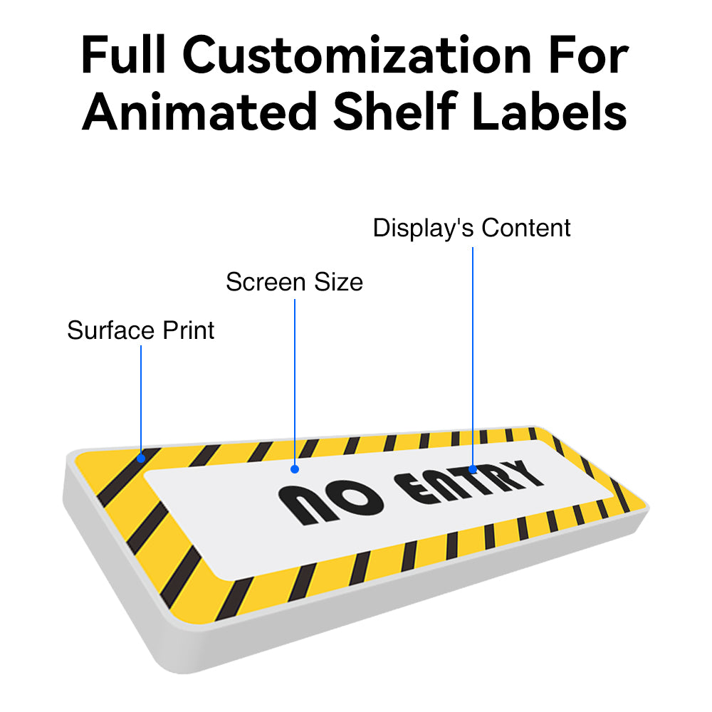 Full Customization Digital Sign Animated Shelf Labels E-paper Display ...
