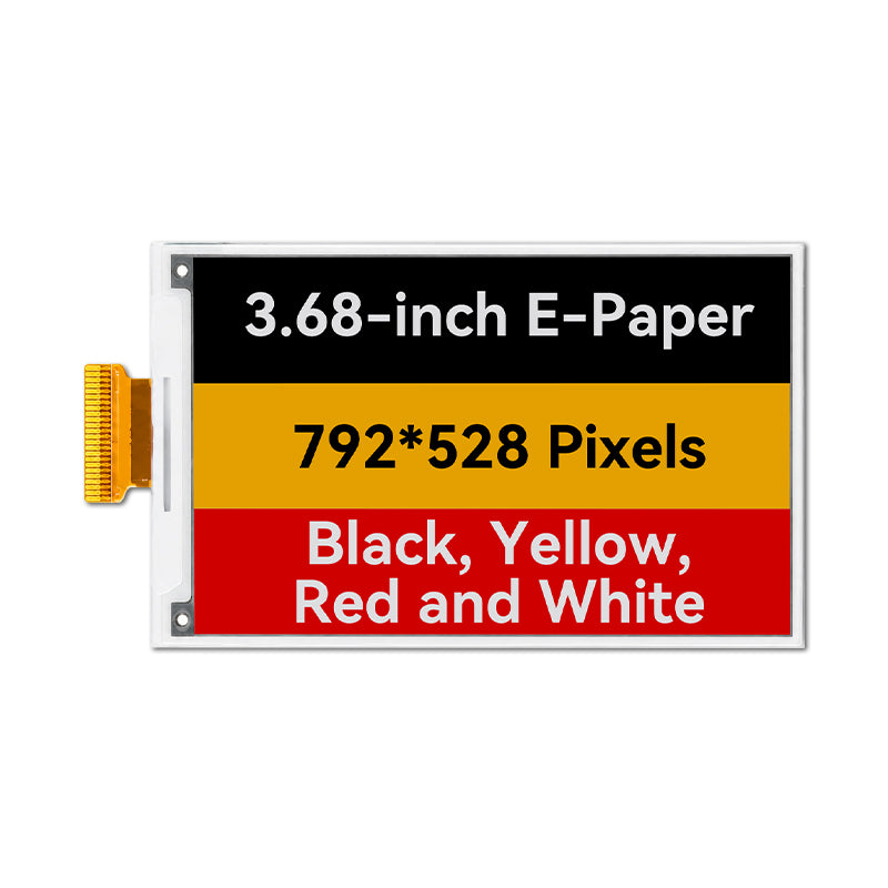 3.68 Inch Four-color E6 E-ink Display Module