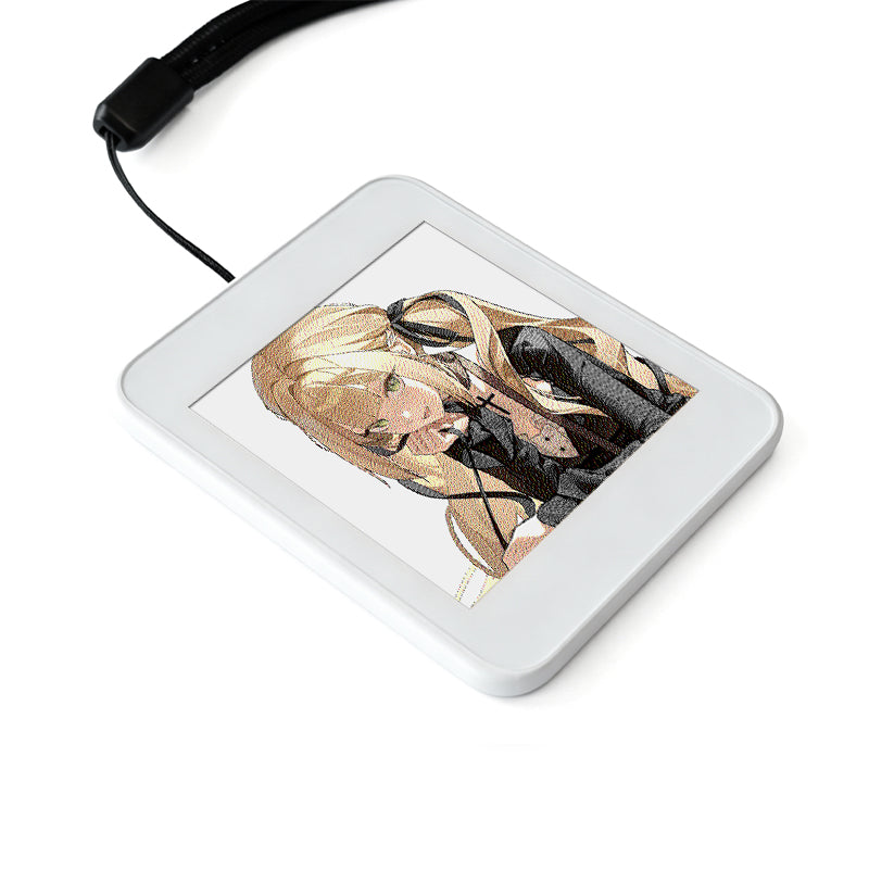 Hipoink 2.53-Inch NFC E-Ink Keychain with Magnetic Back