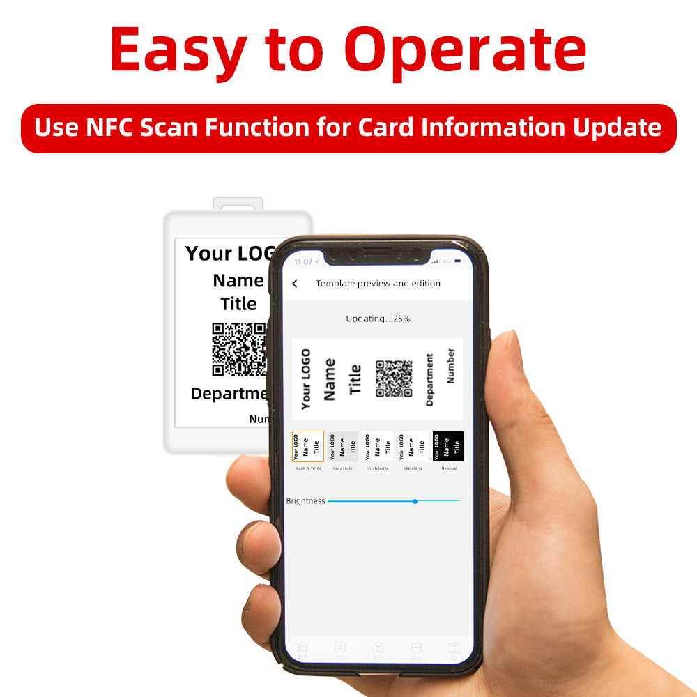 NFC Smart Display Badge